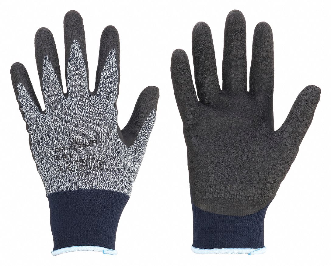 SHOWA Atlas 341 Latex Palm Coated Gloves, XL, Abrasion Level 2