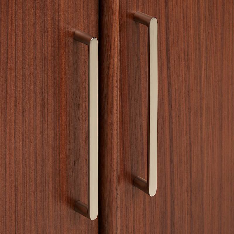 Signature Hardware Novak 60" Double Vanity Set – Mahogany Cabinet, Rectangular Porcelain Sinks, 8" Widespread Faucet Holes - Image 3