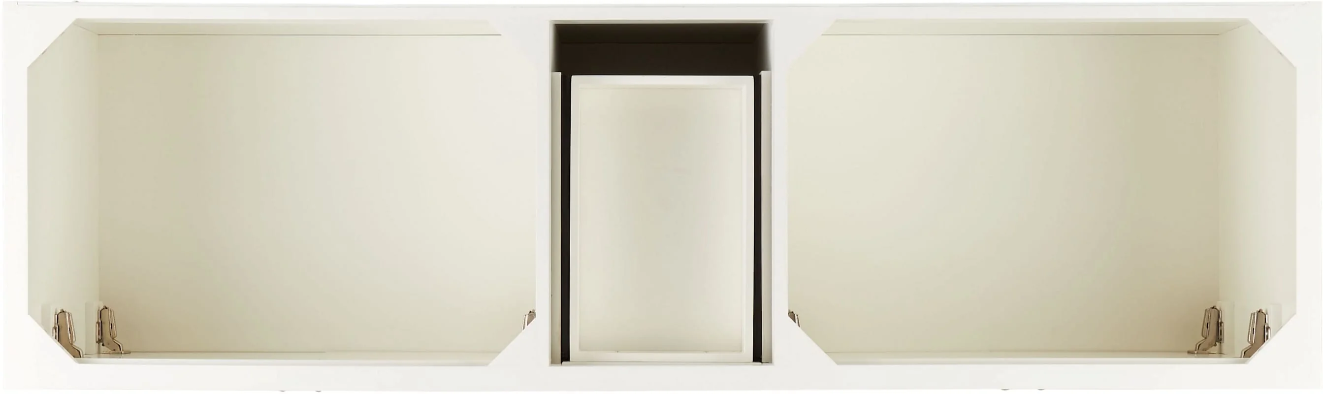 Signature Hardware Quen 72" Freestanding Double-Basin Vanity Set with Cabinet, Carrara Marble Top, and Rectangular Undermount Sinks — 8" Widespread Faucet Holes - Image 4