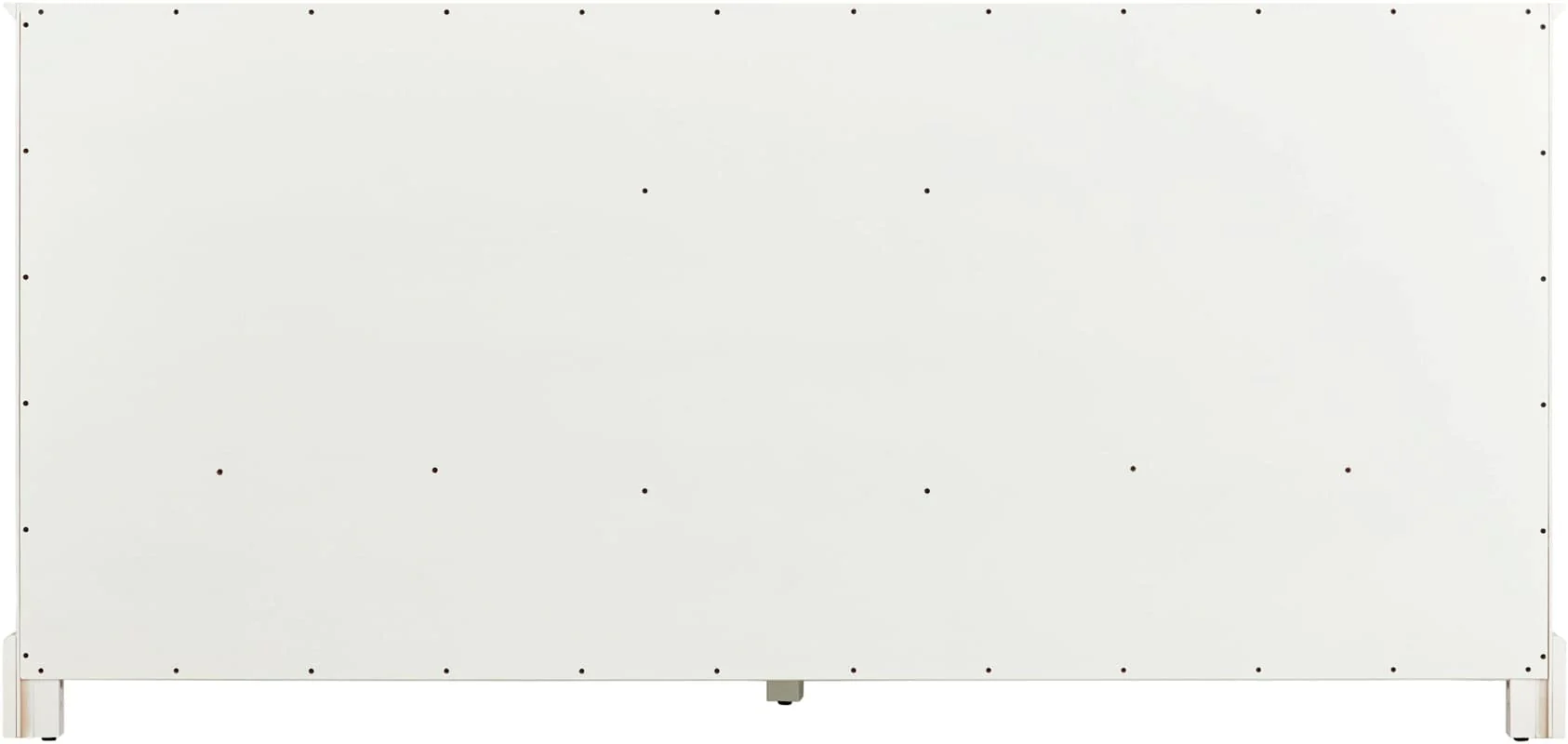 Signature Hardware Quen 72" Freestanding Double Basin Vanity Set with Cabinet, Vanity Top, and Oval Undermount Sinks – 8" Faucet Centers (Soft White / Feathered White) - Image 3
