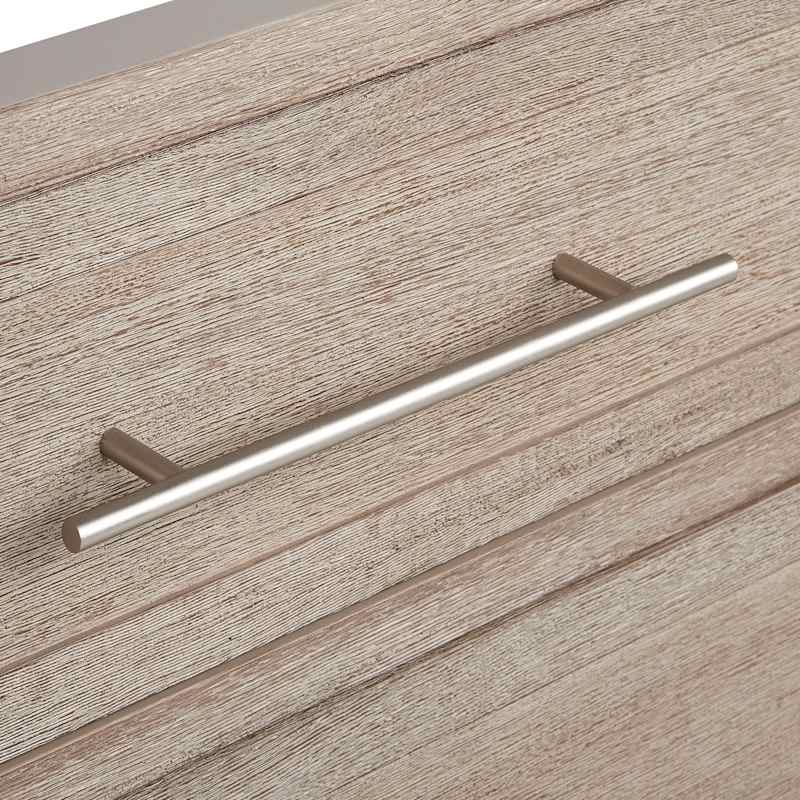 Signature Hardware Robertson 72" Double Vanity Set – Brushed White Mahogany Cabinet, Quartz Top, Rectangular Undermount Sinks, 8" Widespread / 1-1/2" Faucet Holes - Image 6