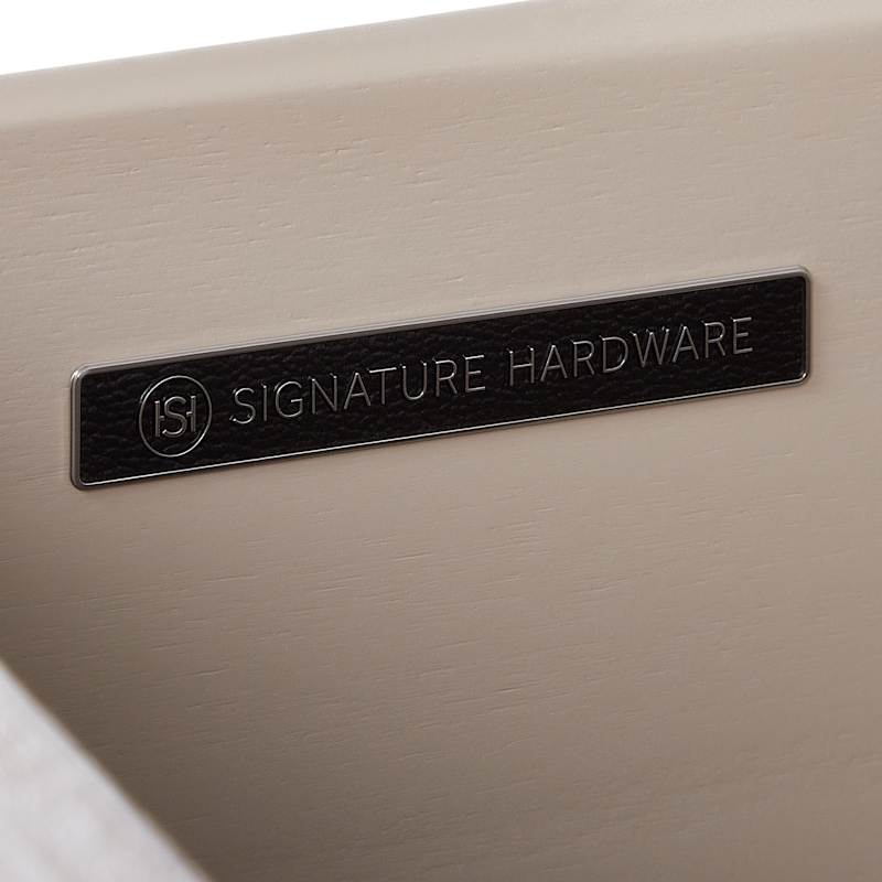Signature Hardware Robertson 72" Double Vanity Set – Brushed White Mahogany Cabinet, Quartz Top, Rectangular Undermount Sinks, 8" Widespread / 1-1/2" Faucet Holes - Image 7