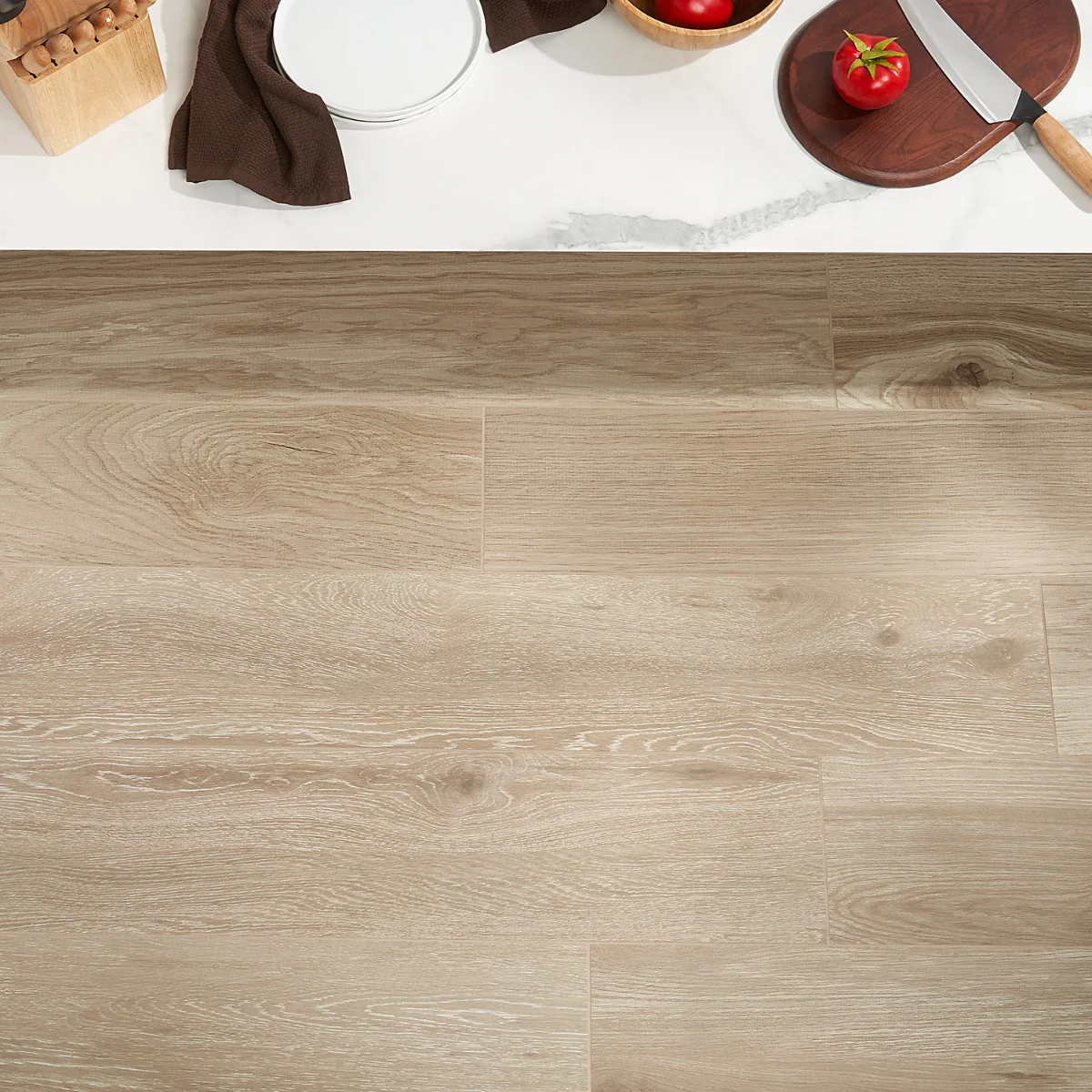 Silkwood Almond Beige 8x48 Matte Porcelain Wood Look Tile - Image 6