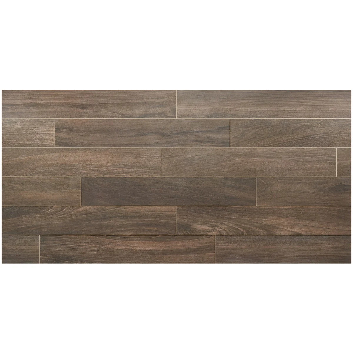 Silkwood Walnut Brown 8x48 Matte Porcelain Tile - Lux Tile - Image 7