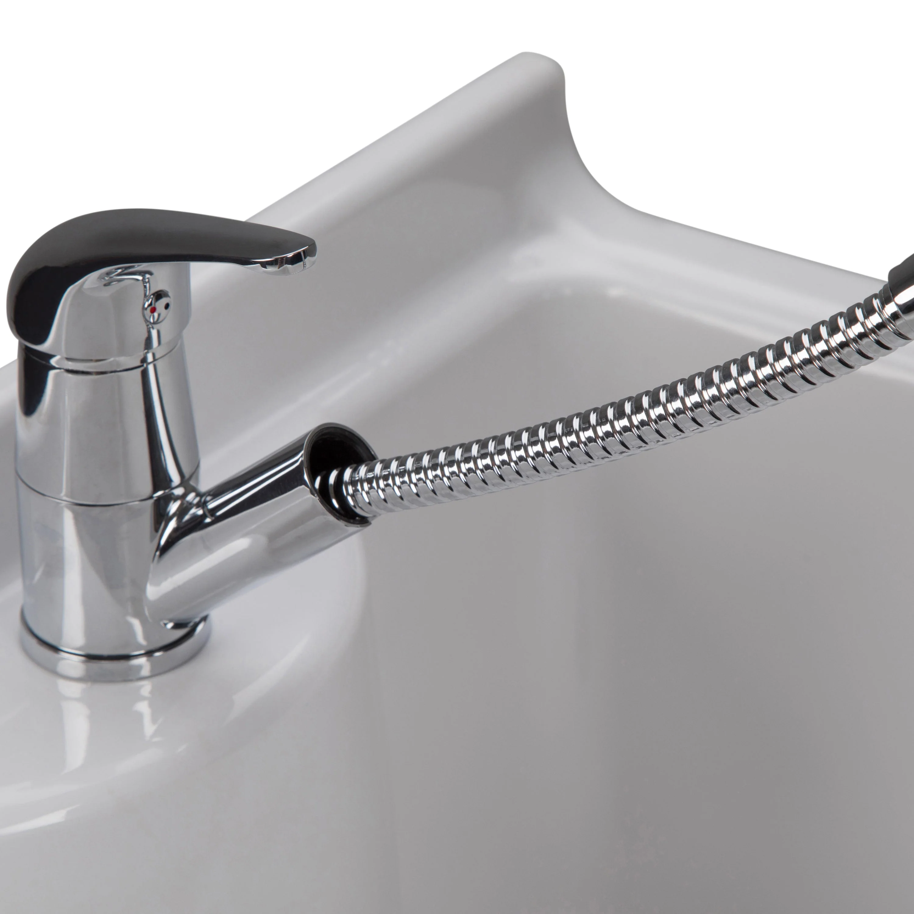 Simpli Home Kyle 23.8-in Freestanding Laundry Sink with Cabinet, Drain, and Faucet - Image 7