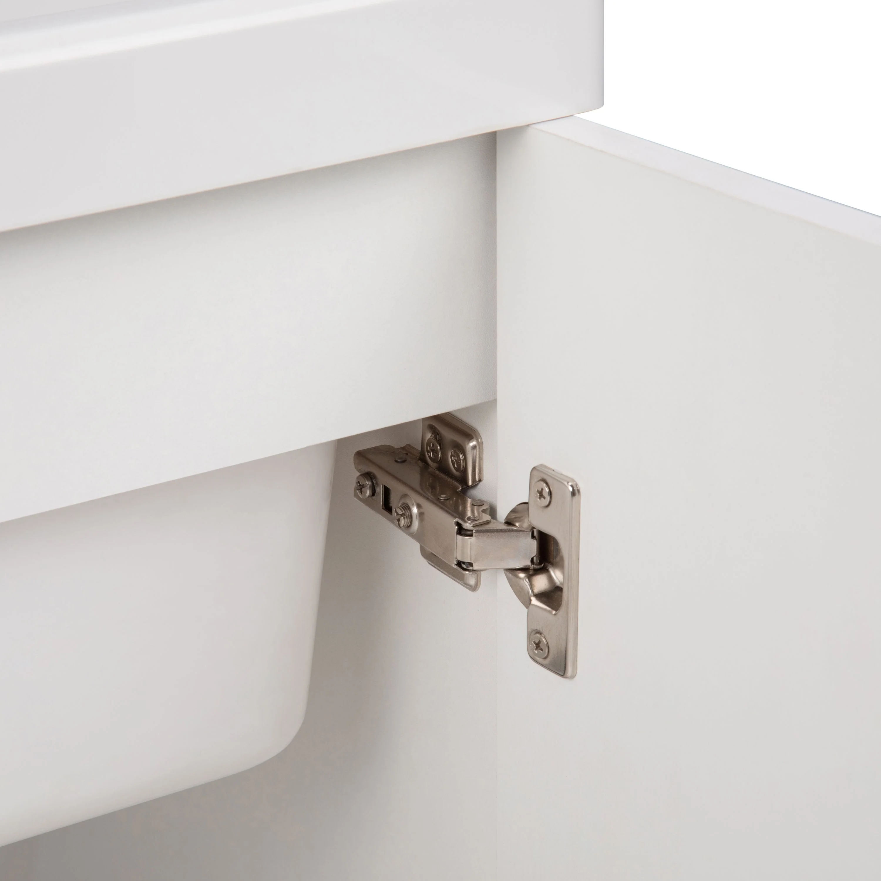 Simpli Home Kyle 24-Inch Pure White Freestanding Laundry Sink with Cabinet - Image 8