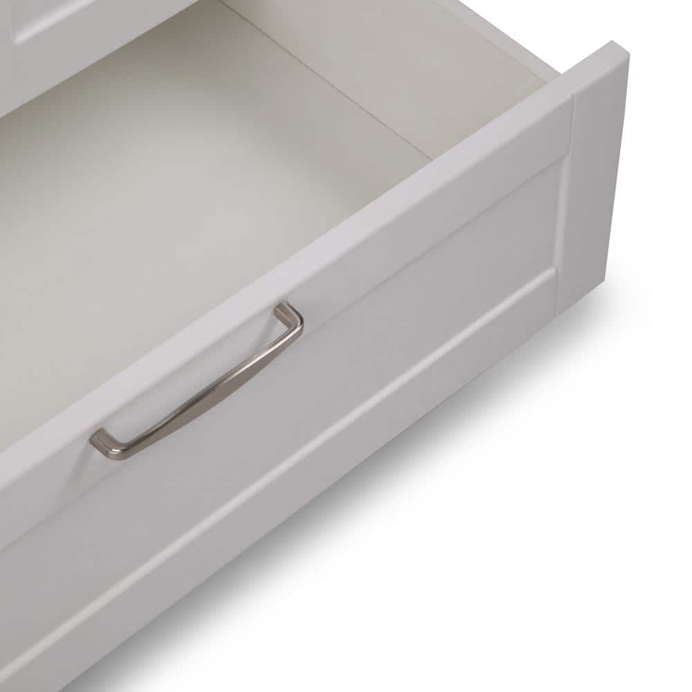 Simpli Home Reed All-in-One 28 in. Utility Laundry Sink with Cabinet in Pure White - Image 5