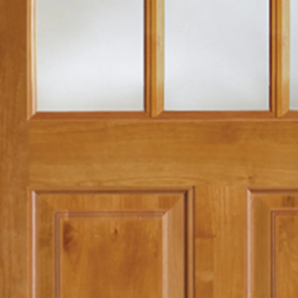 SIMPSON 36-in x 80-in Unfinished Wood Front Door with Clear Glass - Image 3