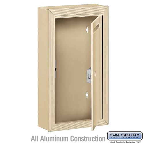 Slim Surface Mounted Letter Box with Commercial Lock in Sandstone - Image 2