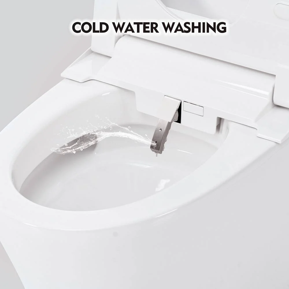 Smart Round Bidet Toilet with LED Light & Self-Cleaning Nozzle - Image 7
