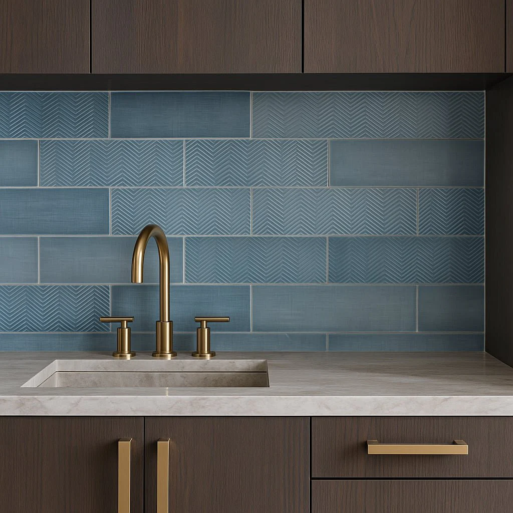 Splendor Blue 4x12 Polished Ceramic Subway Tile - Made in Spain - Image 10