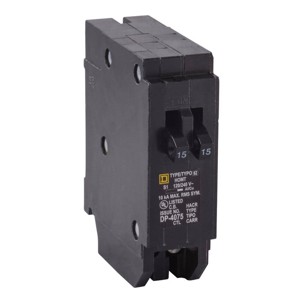 Square D Homeline 2-15 Amp Single-Pole Tandem Circuit Breaker, HOMT1515CP - Image 6
