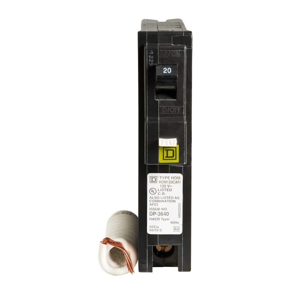 Square D Homeline 20-Amp Single-Pole Combination Arc Fault Circuit Breaker (HOM120CAFIC) - Image 6