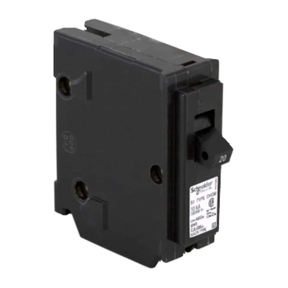 Square D Homeline 20-Amp Single-Pole Standard Trip Circuit Breaker, 120/240V, 10kA AIR (HOM120CP) - Image 5