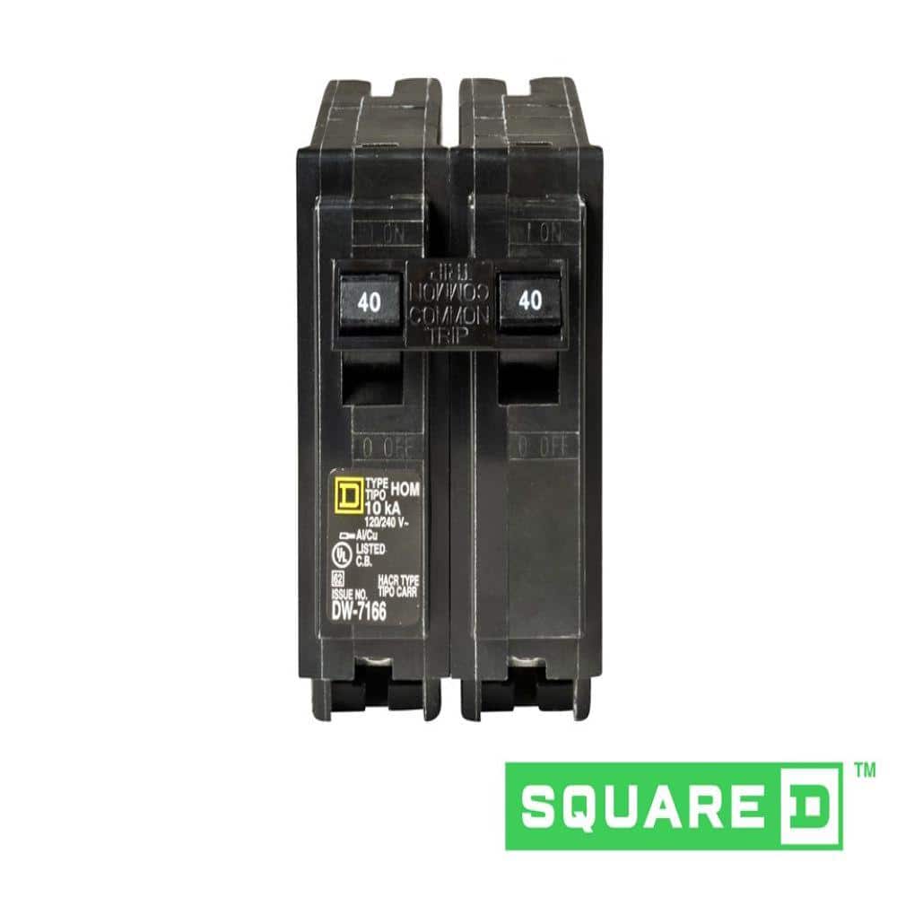 Square D Homeline 40-Amp 2-Pole Standard Trip Circuit Breaker, HOM240CP - Image 8