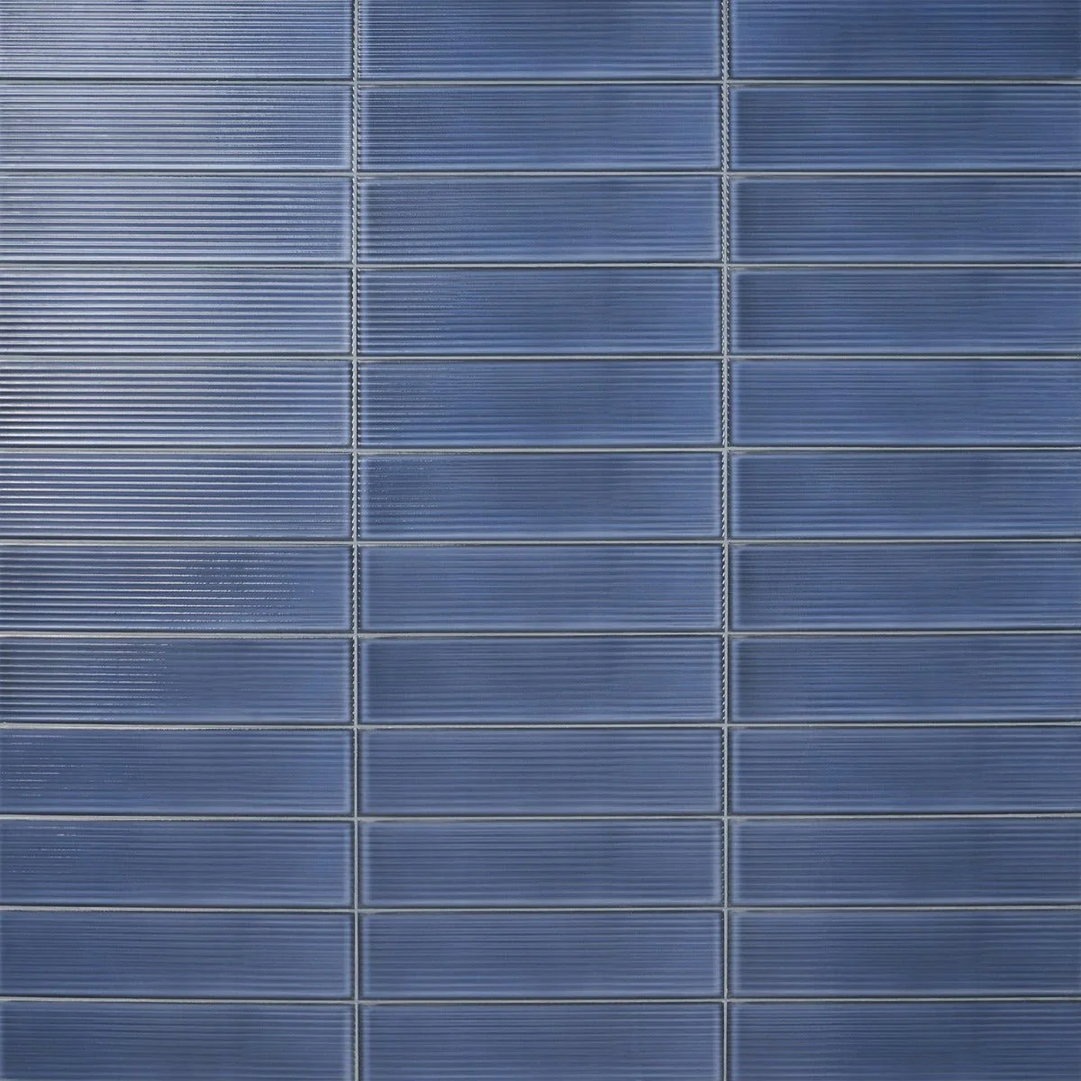 Stacy Garcia ArtBlock Denim Blue 4x16 Fluted Glossy Porcelain Tile - Image 3