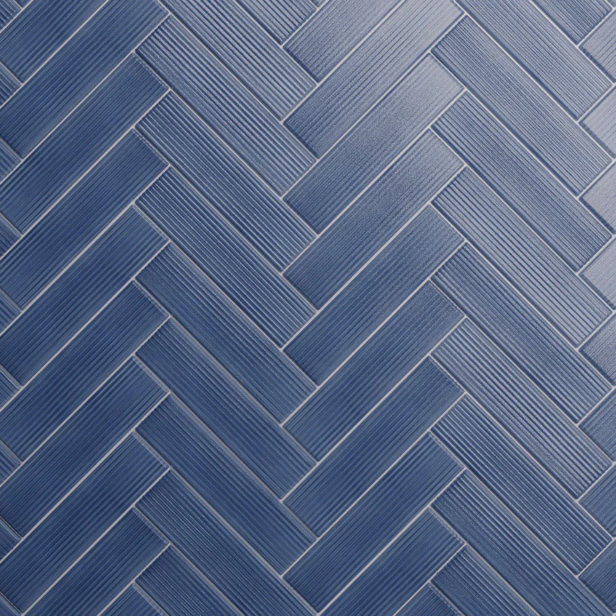 Stacy Garcia ArtBlock Denim Blue 4x16 Fluted Glossy Porcelain Tile - Image 5