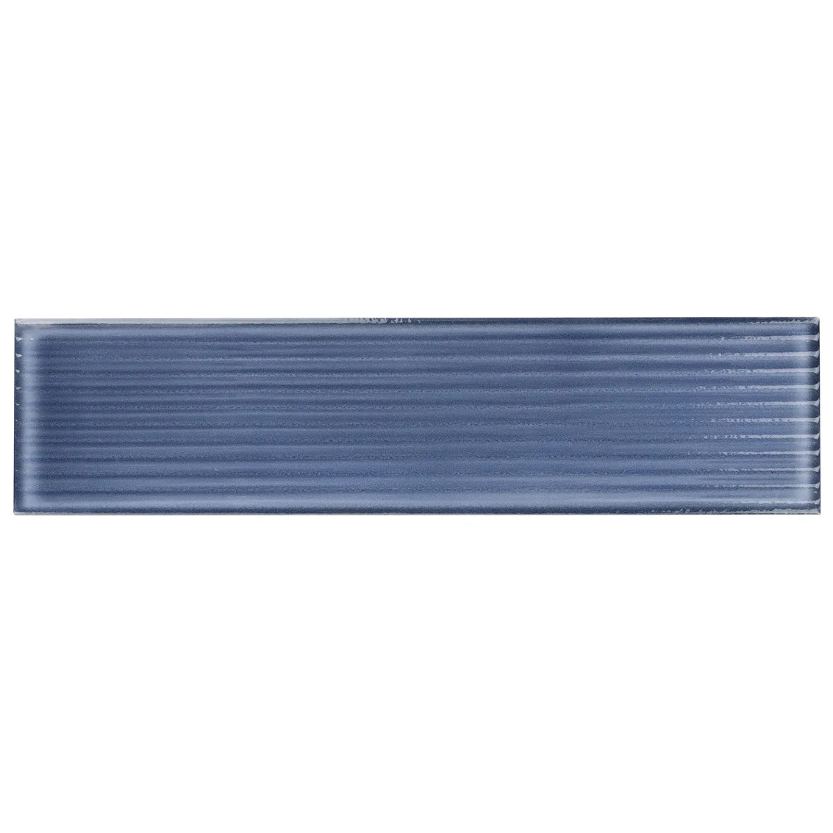 Stacy Garcia ArtBlock Fluted Denim Blue 4x16 Glossy Porcelain Tile - Image 4