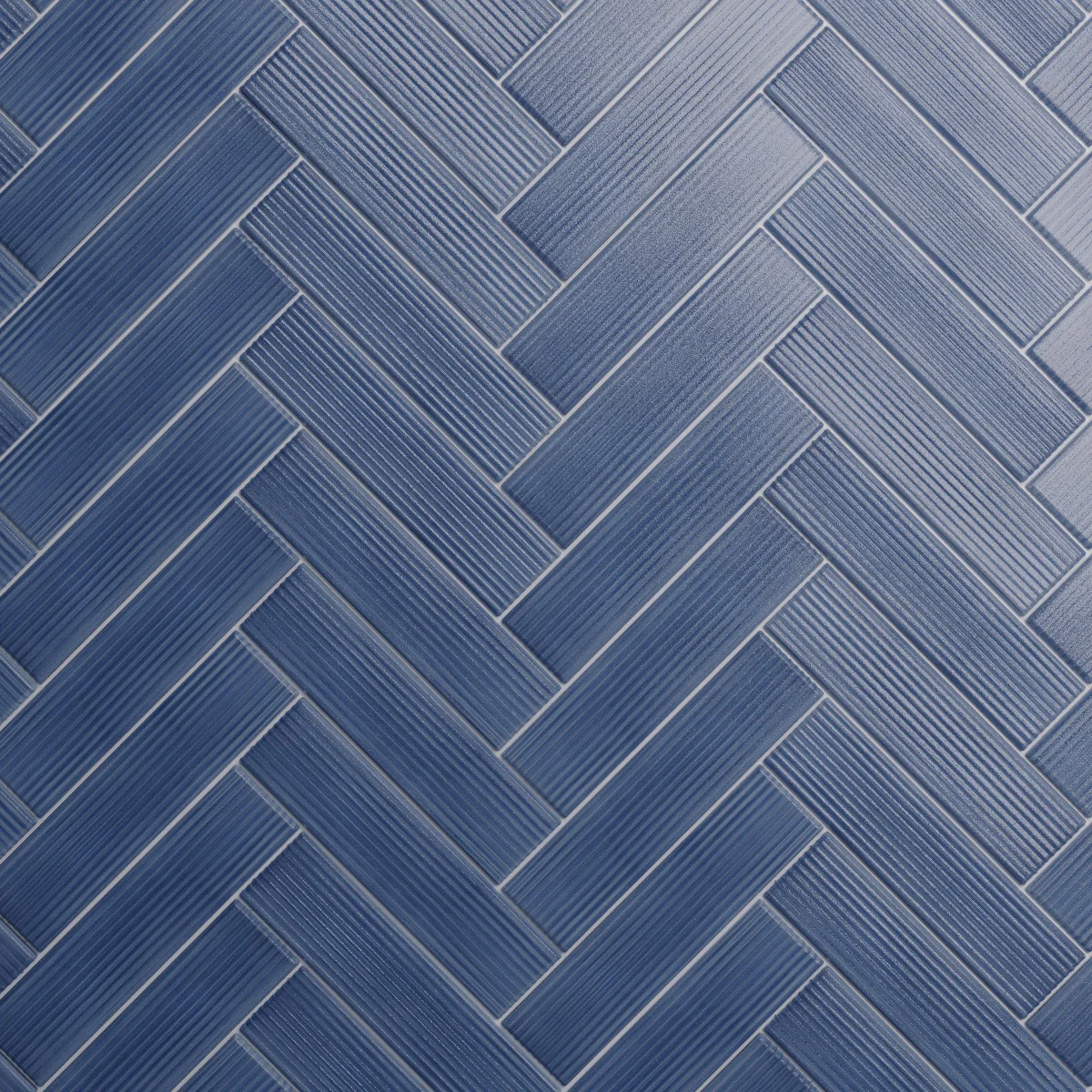 Stacy Garcia ArtBlock Fluted Denim Blue 4x16 Glossy Porcelain Tile - Image 5
