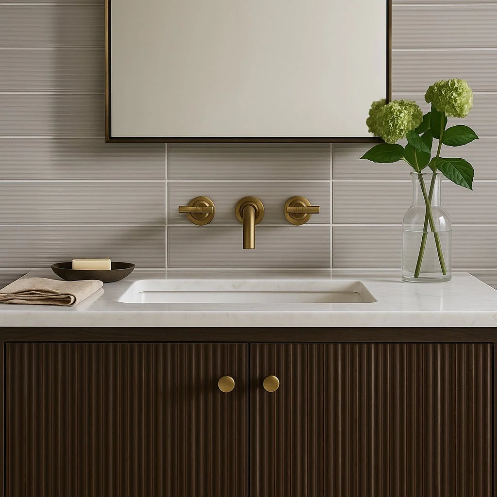 Stacy Garcia Fluted Grigio 4x16 Glossy Porcelain Tile - Image 9