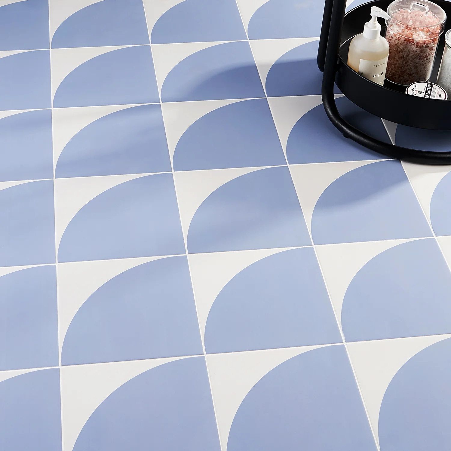 Stacy Garcia Maddox Deco Azul 8x8 Matte Porcelain Tile - Image 2
