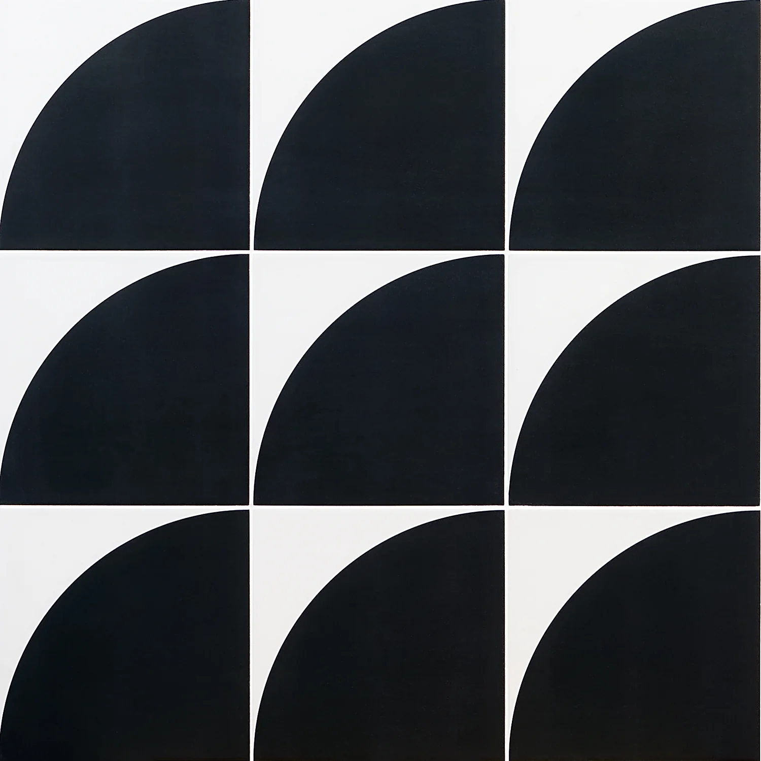 Stacy Garcia Maddox Deco Charcoal Black 8x8 Matte Porcelain Tile - Image 2