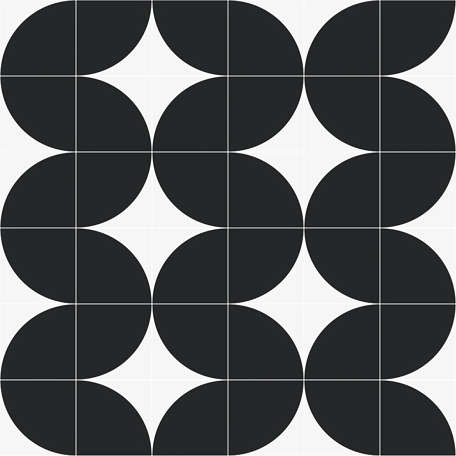 Stacy Garcia Maddox Deco Charcoal Black 8x8 Matte Porcelain Tile - Image 5