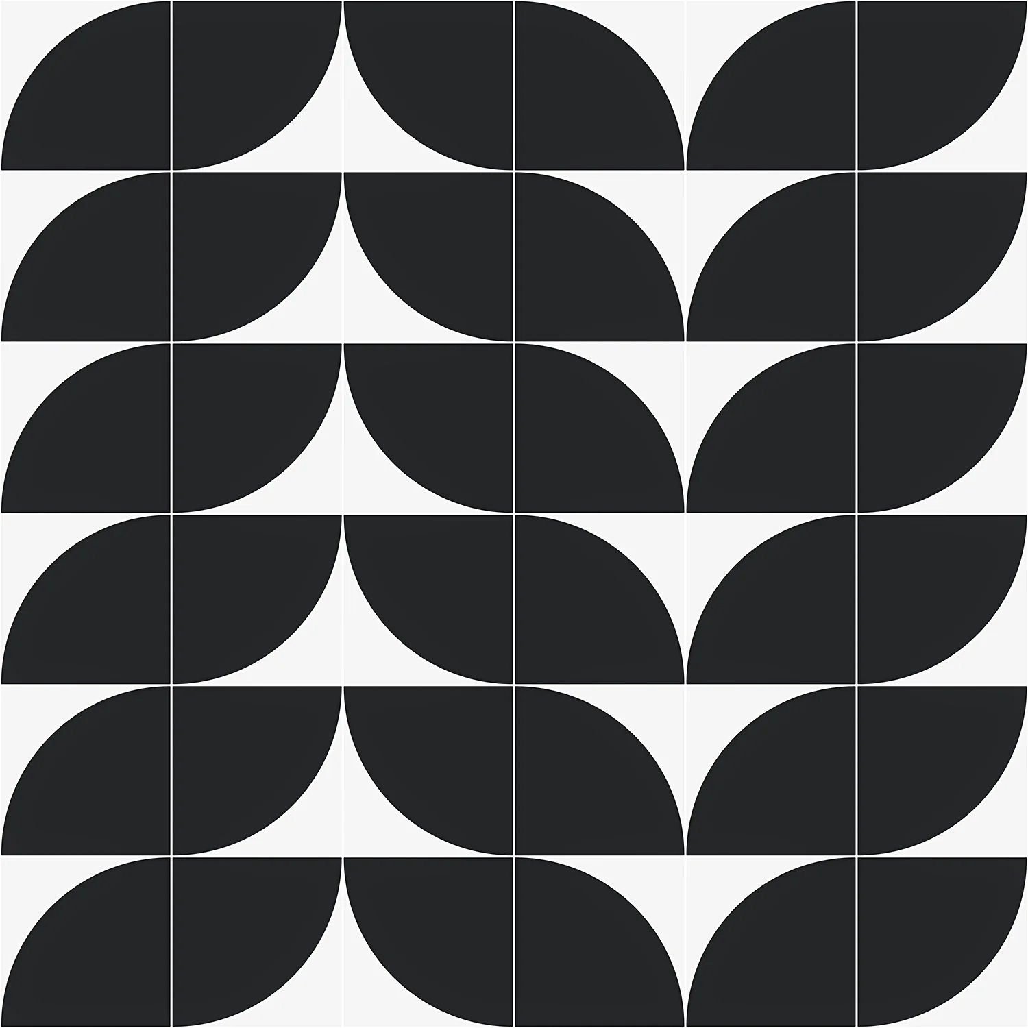 Stacy Garcia Maddox Deco Charcoal Black 8x8 Matte Porcelain Tile - Image 6
