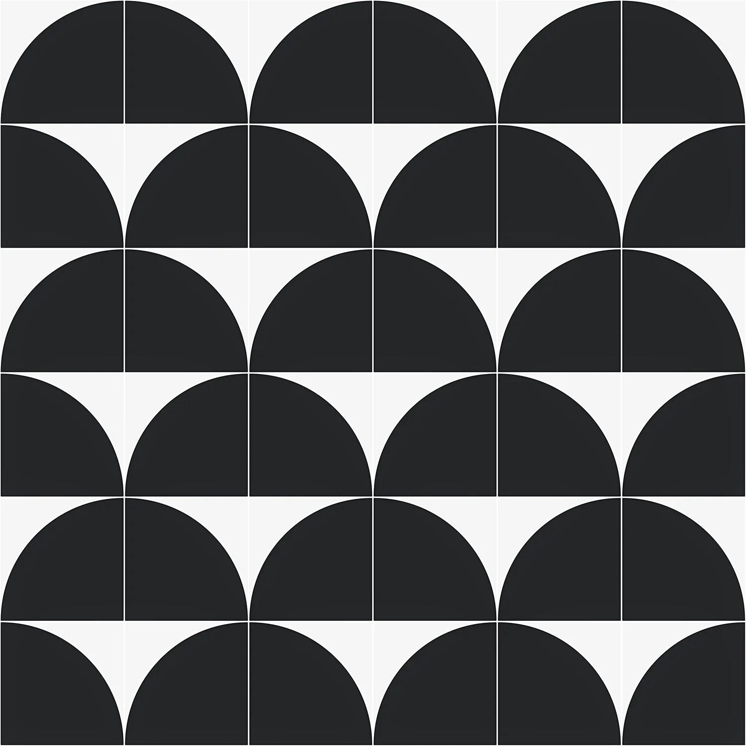 Stacy Garcia Maddox Deco Charcoal Black 8x8 Matte Porcelain Tile - Image 7