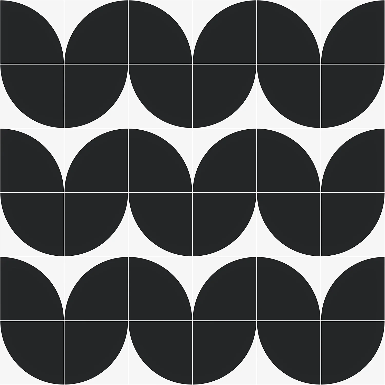 Stacy Garcia Maddox Deco Charcoal Black 8x8 Matte Porcelain Tile - Image 8