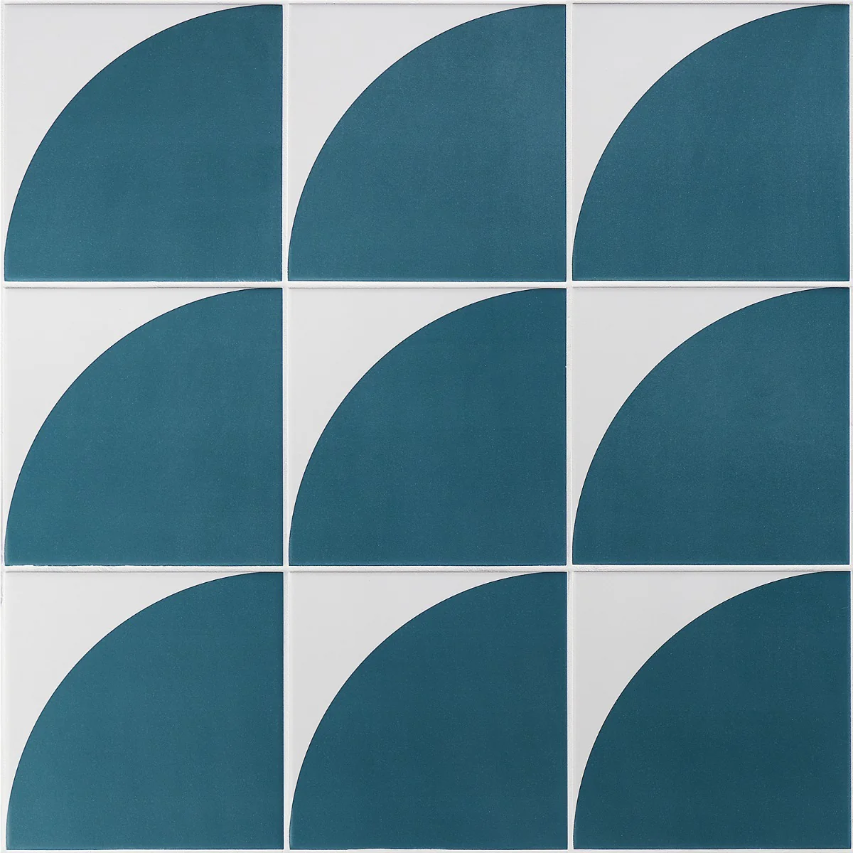 Stacy Garcia Maddox Deco Teal Blue 8x8 Matte Porcelain Tile - Image 3