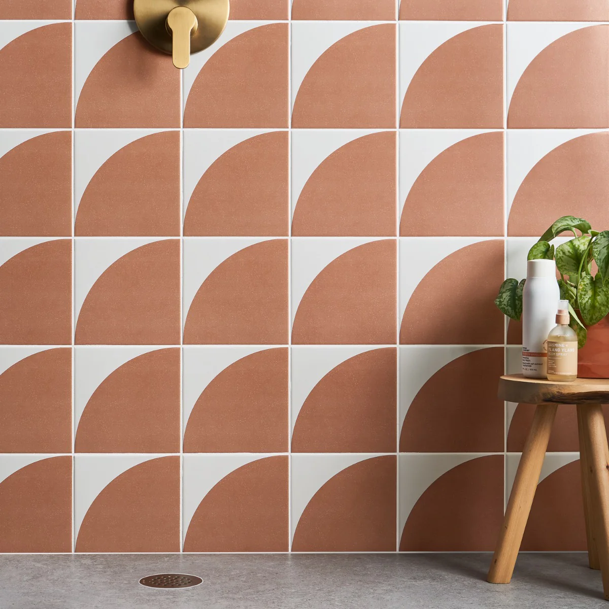 Stacy Garcia Maddox Deco Terracotta 8x8 Matte Porcelain Tile - Image 2