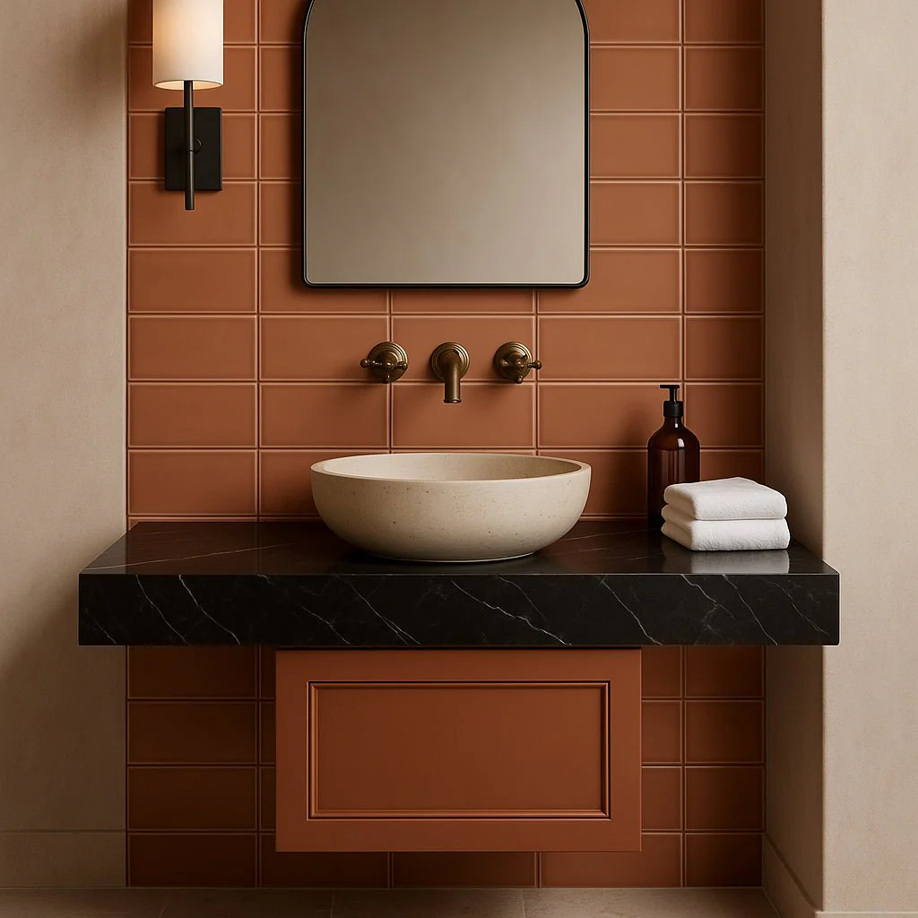 Stacy Garcia Maddox Frame Terracotta Matte Ceramic Subway Tile 4x8 - Image 10