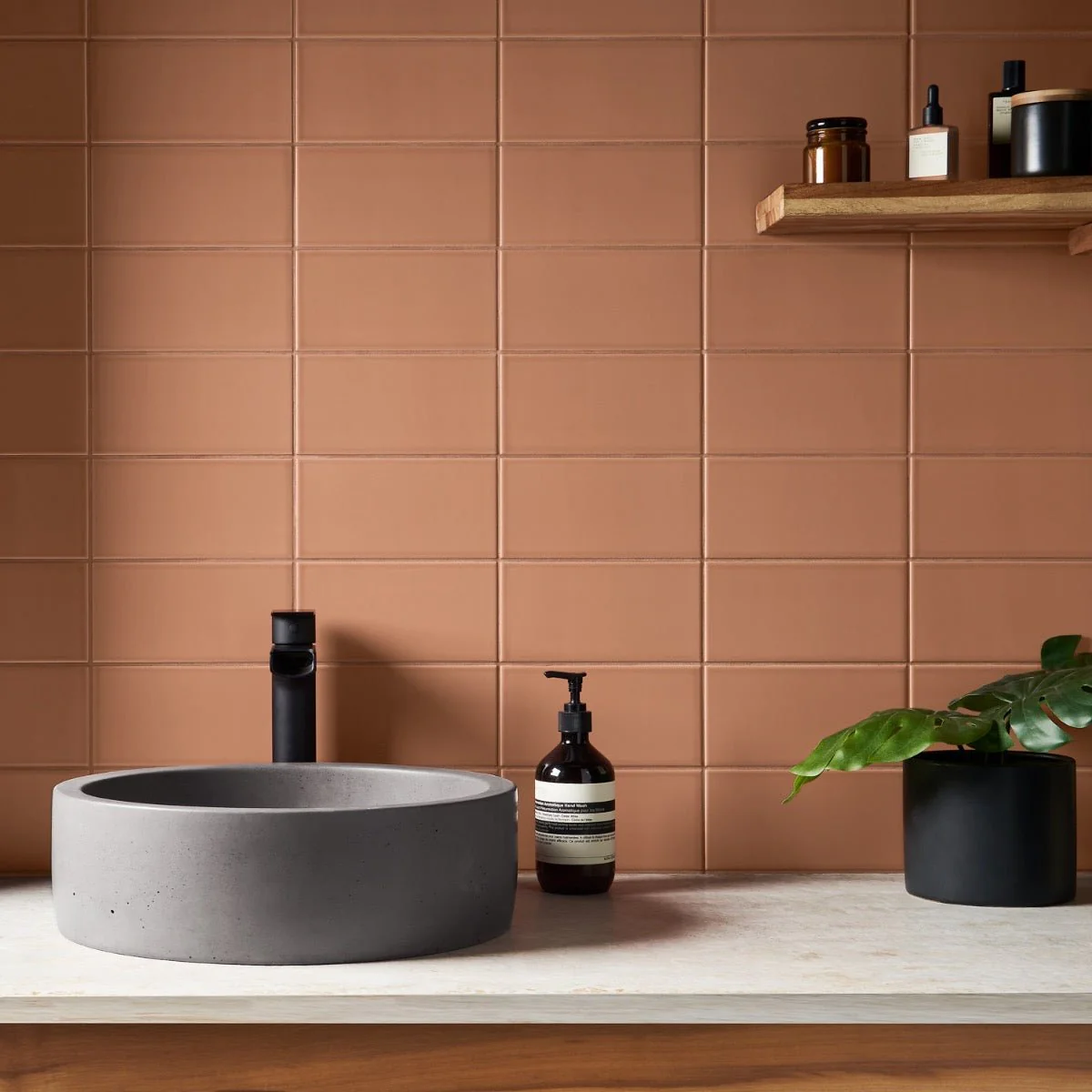 Stacy Garcia Maddox Terracotta Matte Ceramic Subway Tile 4x8 - Image 4