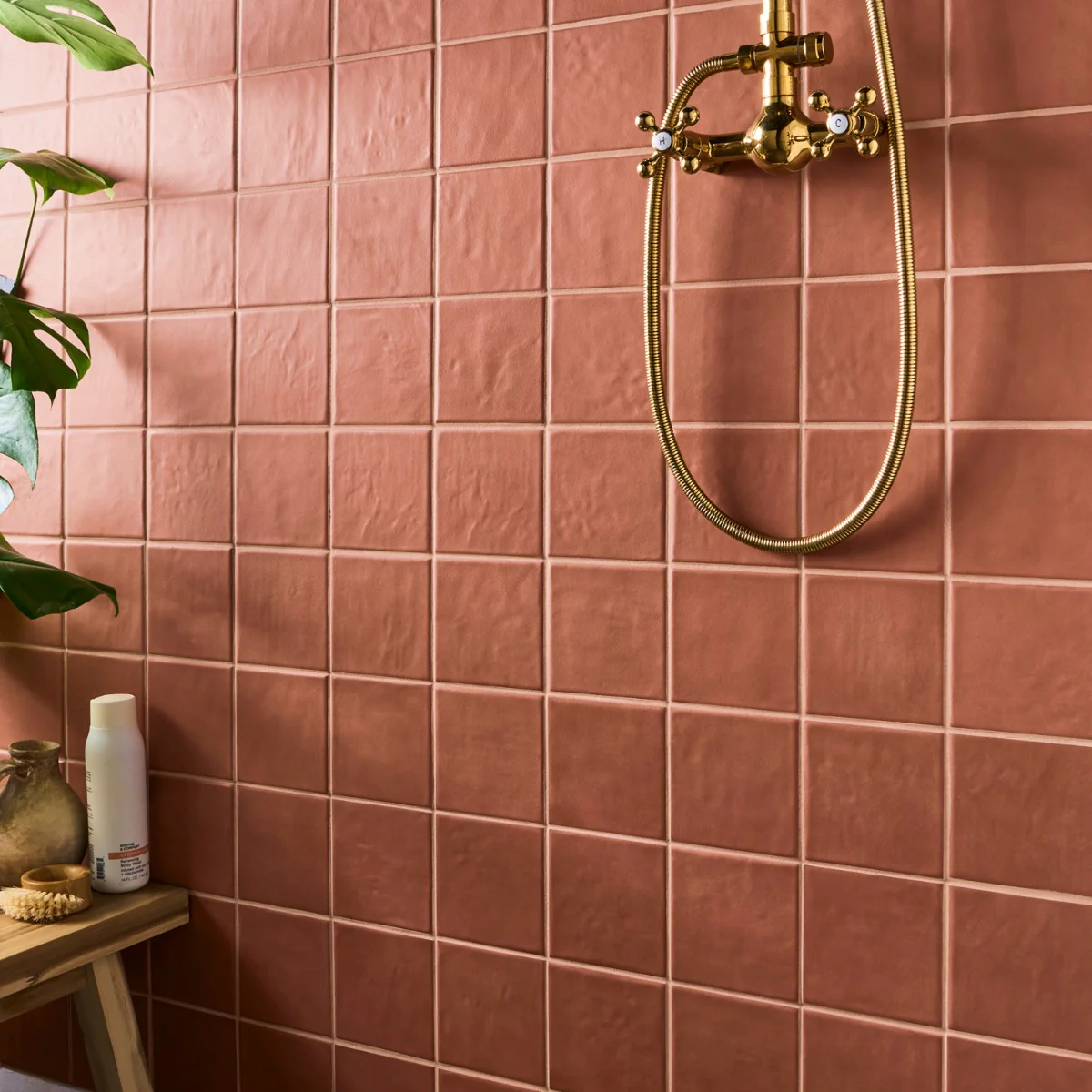 Stacy Garcia Valenova Clay Terracotta 5x5 Matte Ceramic Tile