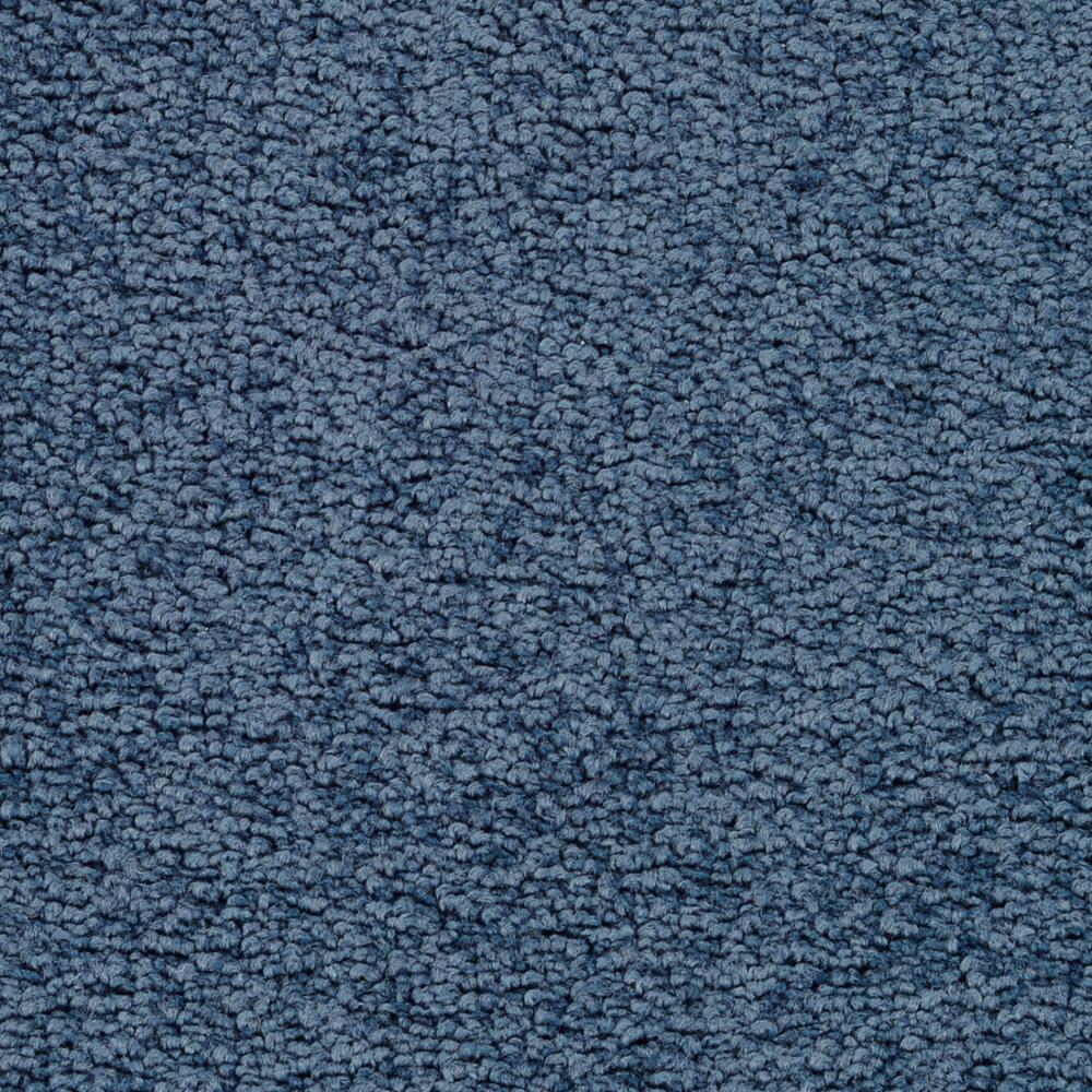 STAINMASTER Active Family Signature Blue Steel Textured Carpet Sample (Exterior)