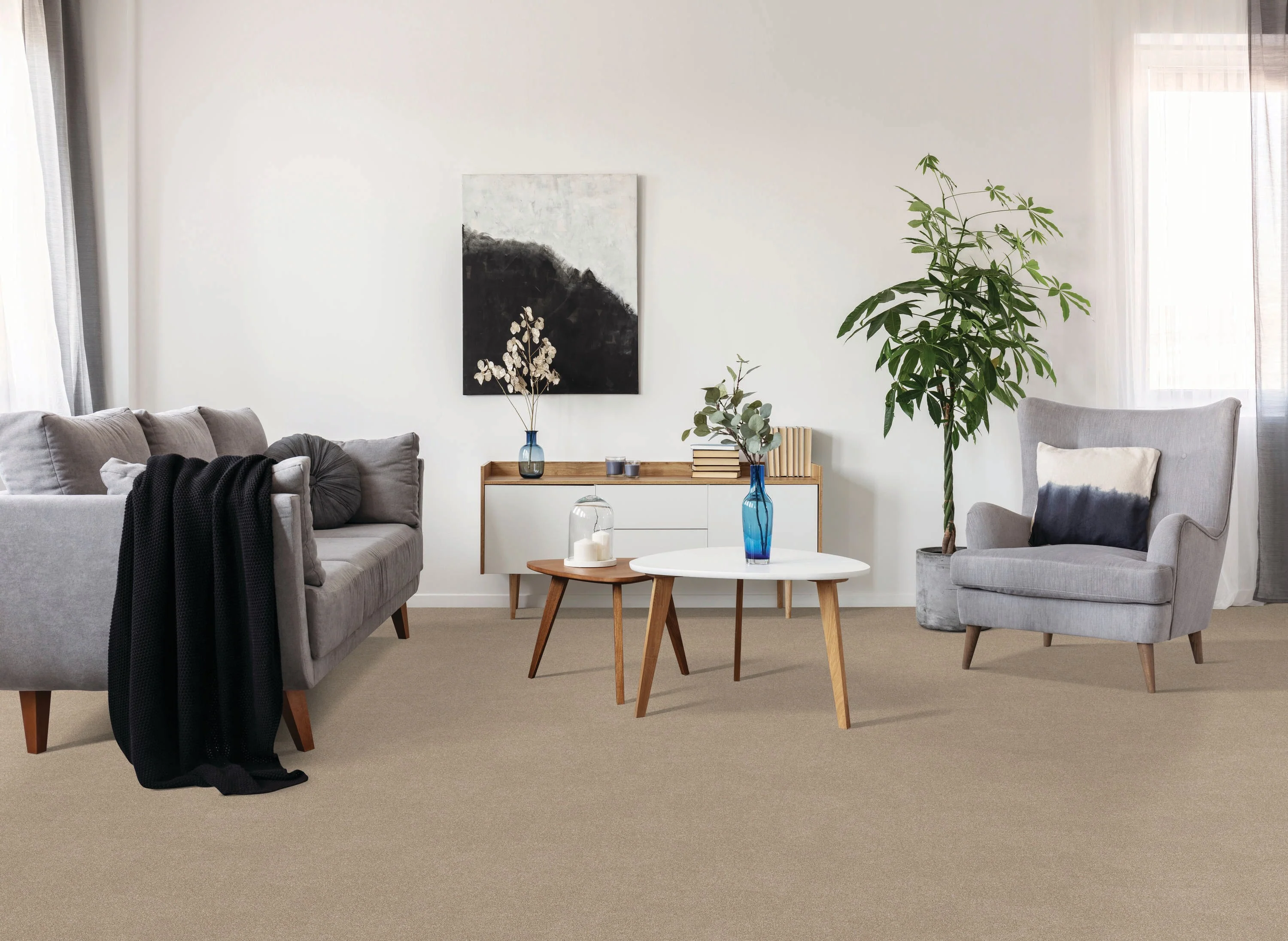 STAINMASTER Beatitude Elsewhere Textured Carpet Sample (Interior), 8-in x 8-in - Image 2