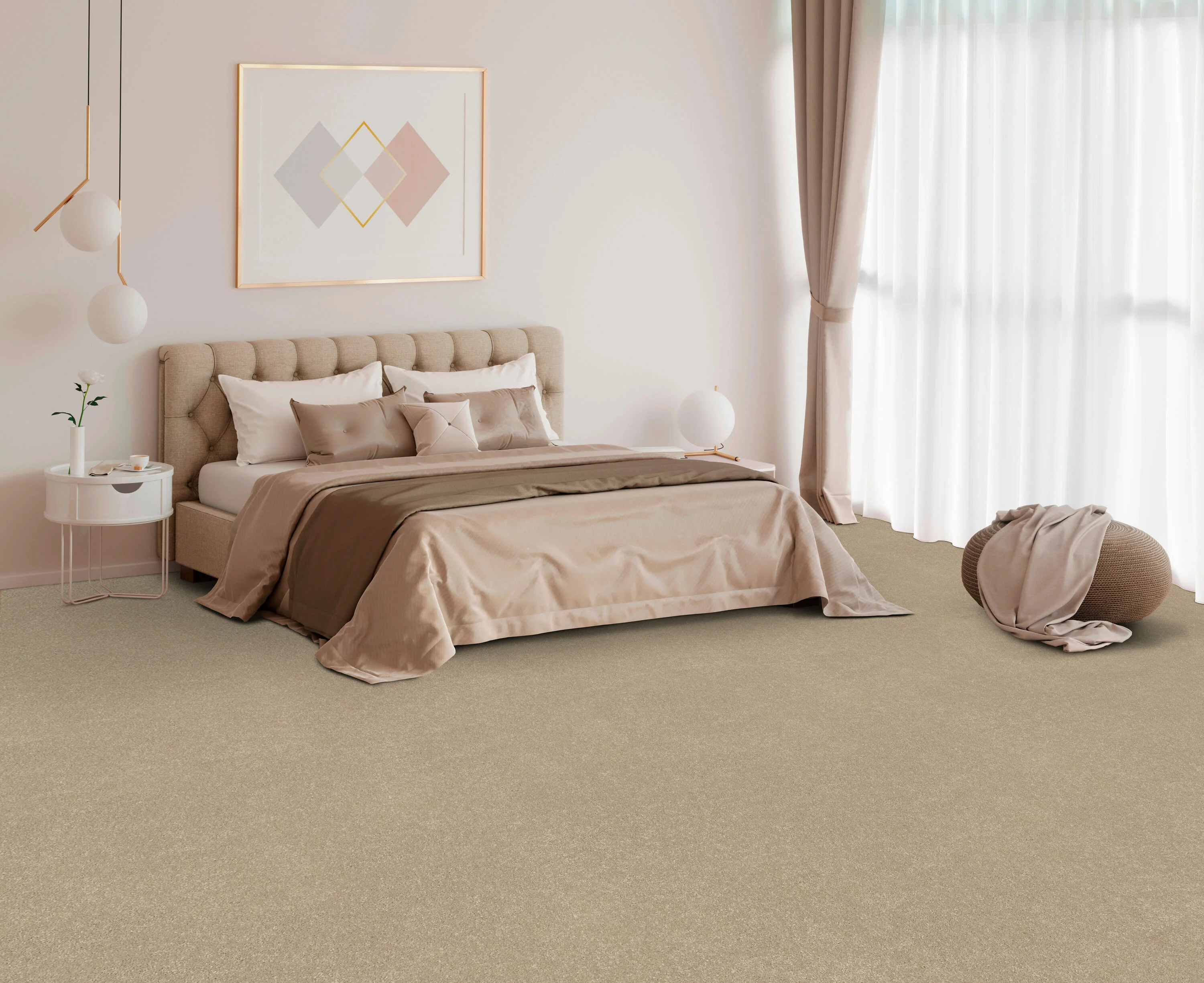 STAINMASTER Essentials Blue Diamonds I 12-ft Raw Lumber Textured Indoor Carpet - Image 3