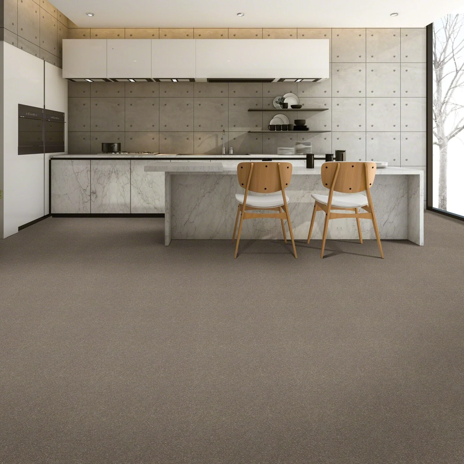 STAINMASTER Essentials Blue Diamonds II Natural Contour 8-in x 8-in Textured Carpet Sample, 63.4-oz Face Weight (Interior) - Image 2
