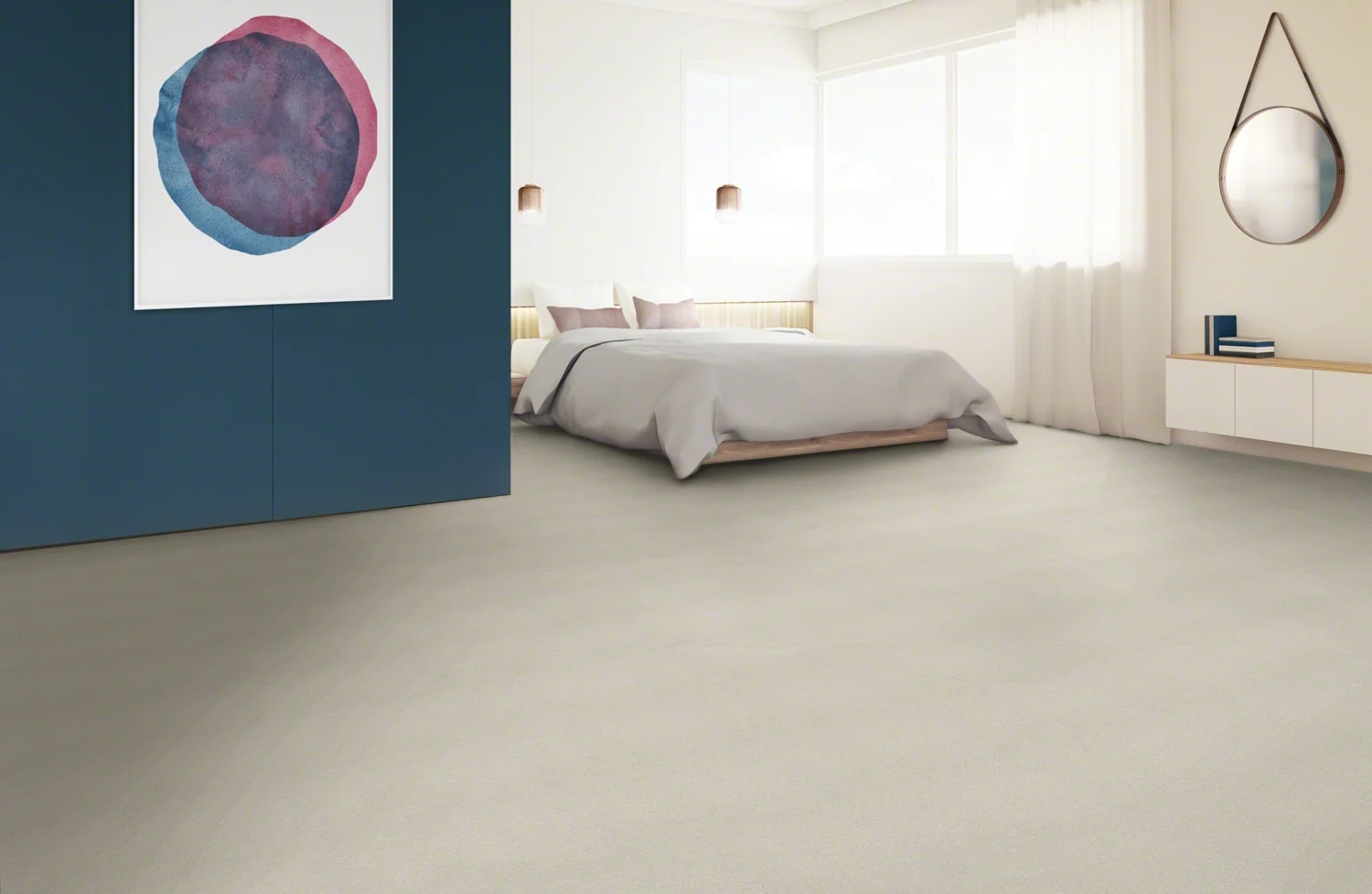 STAINMASTER Essentials Blue Diamonds III 12-ft Minimalist Textured Carpet (Indoor) - Image 3