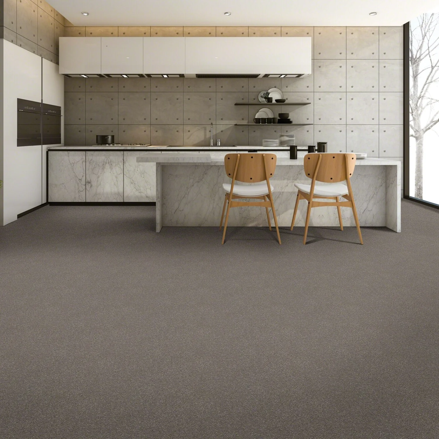 STAINMASTER Essentials Blue Diamonds III 15-ft Tree Bark Textured Carpet (Indoor) - Image 6