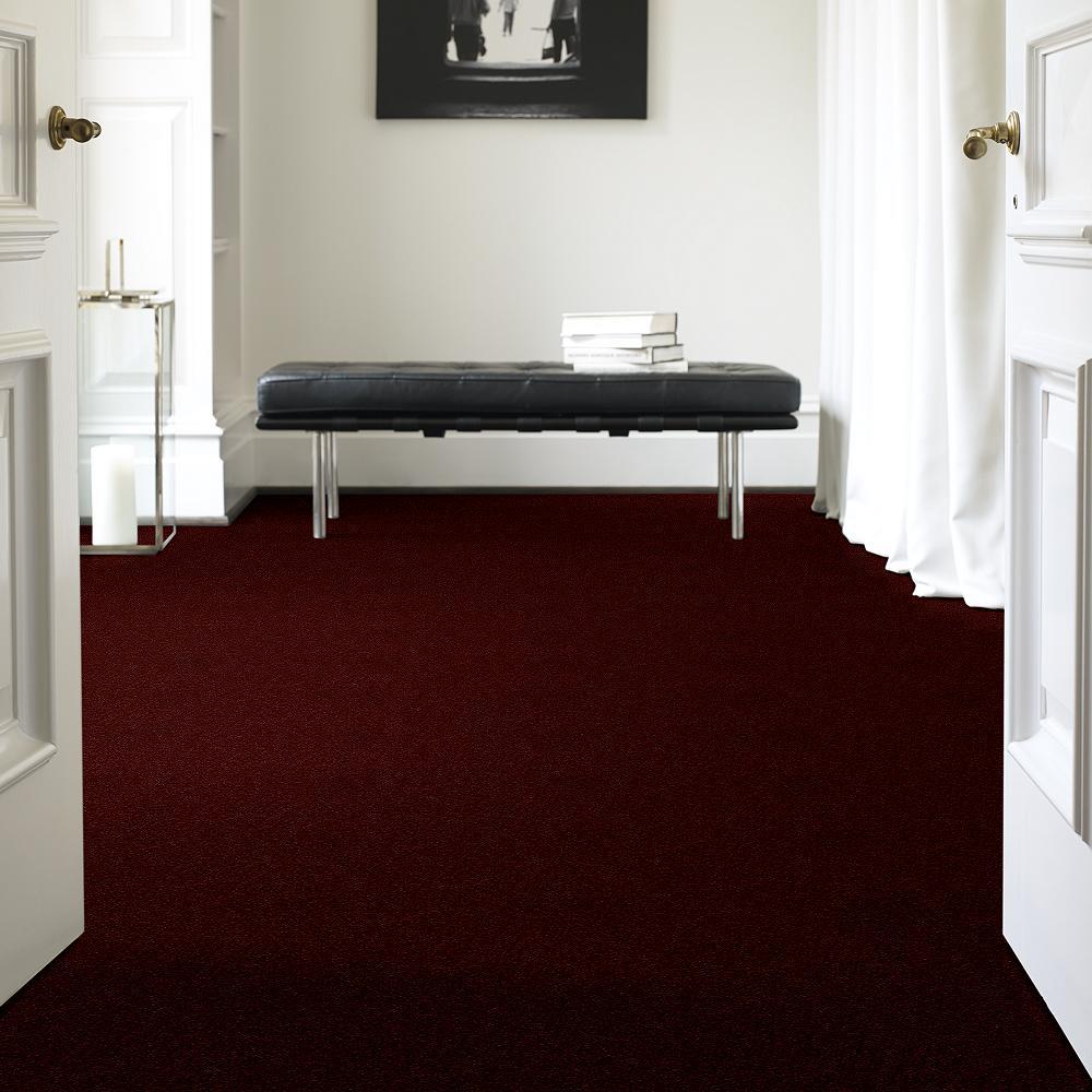 STAINMASTER Essentials Intuition II 15-ft Apache Red Textured Indoor Carpet - Image 2