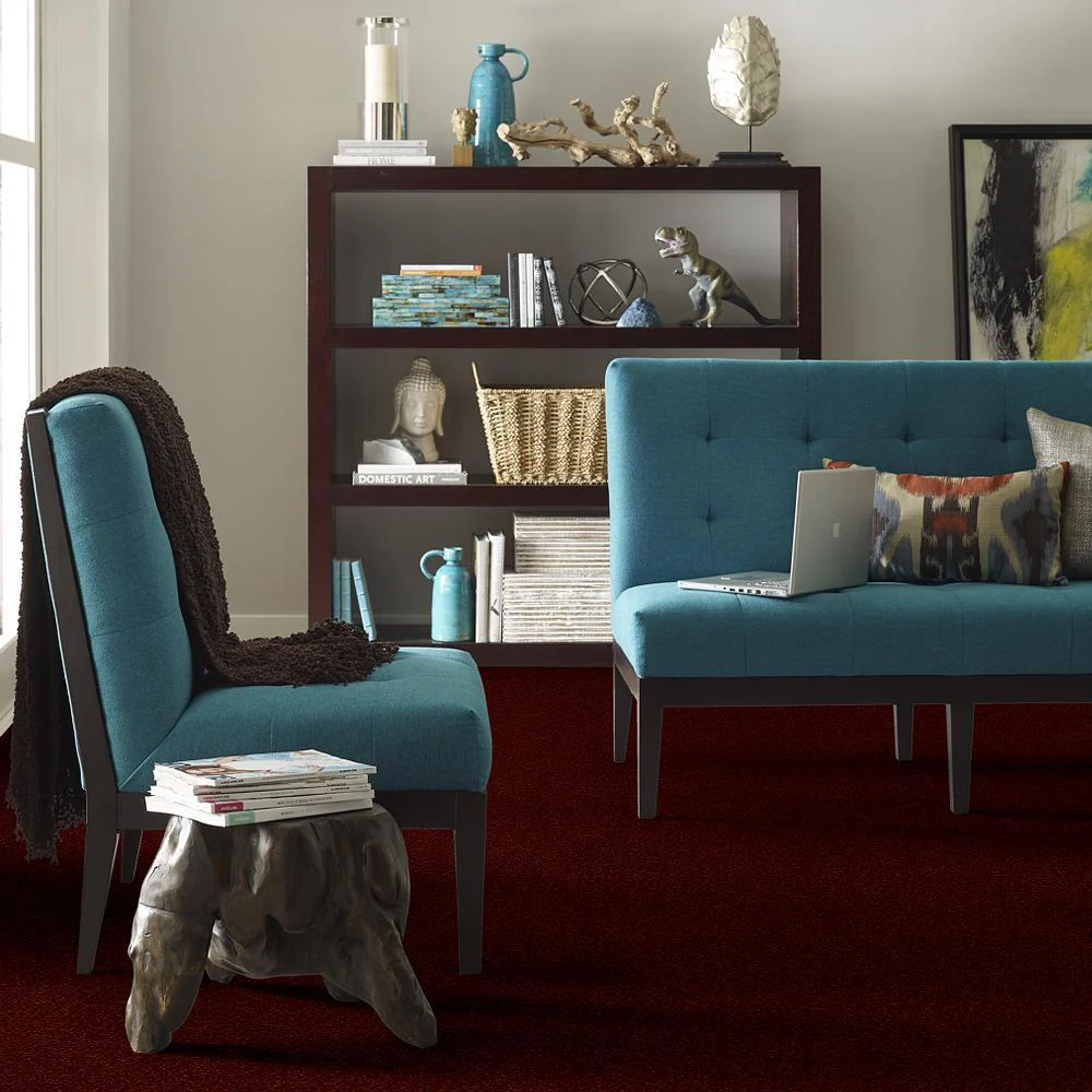 STAINMASTER Essentials Intuition II 15-ft Apache Red Textured Indoor Carpet - Image 4