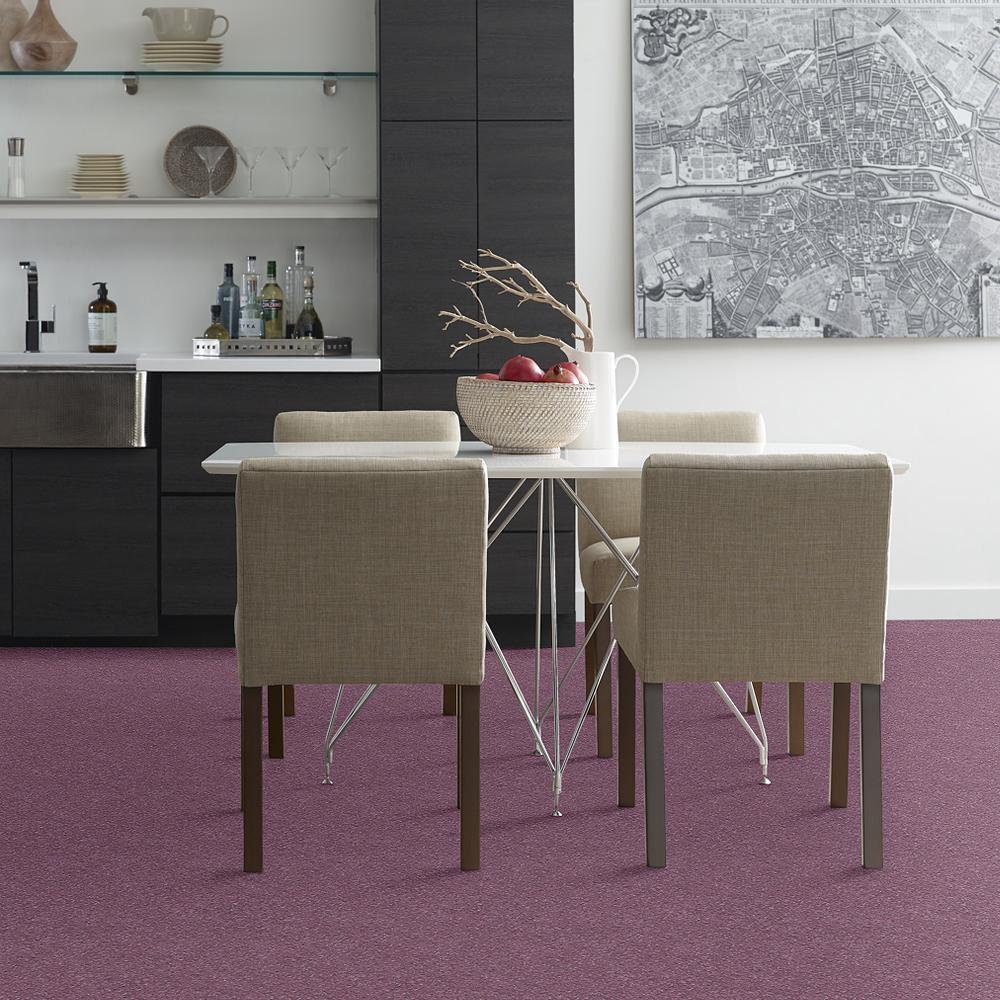 STAINMASTER Essentials Intuition III 12-ft Lavender Textured Carpet Sample (Interior) - Image 3
