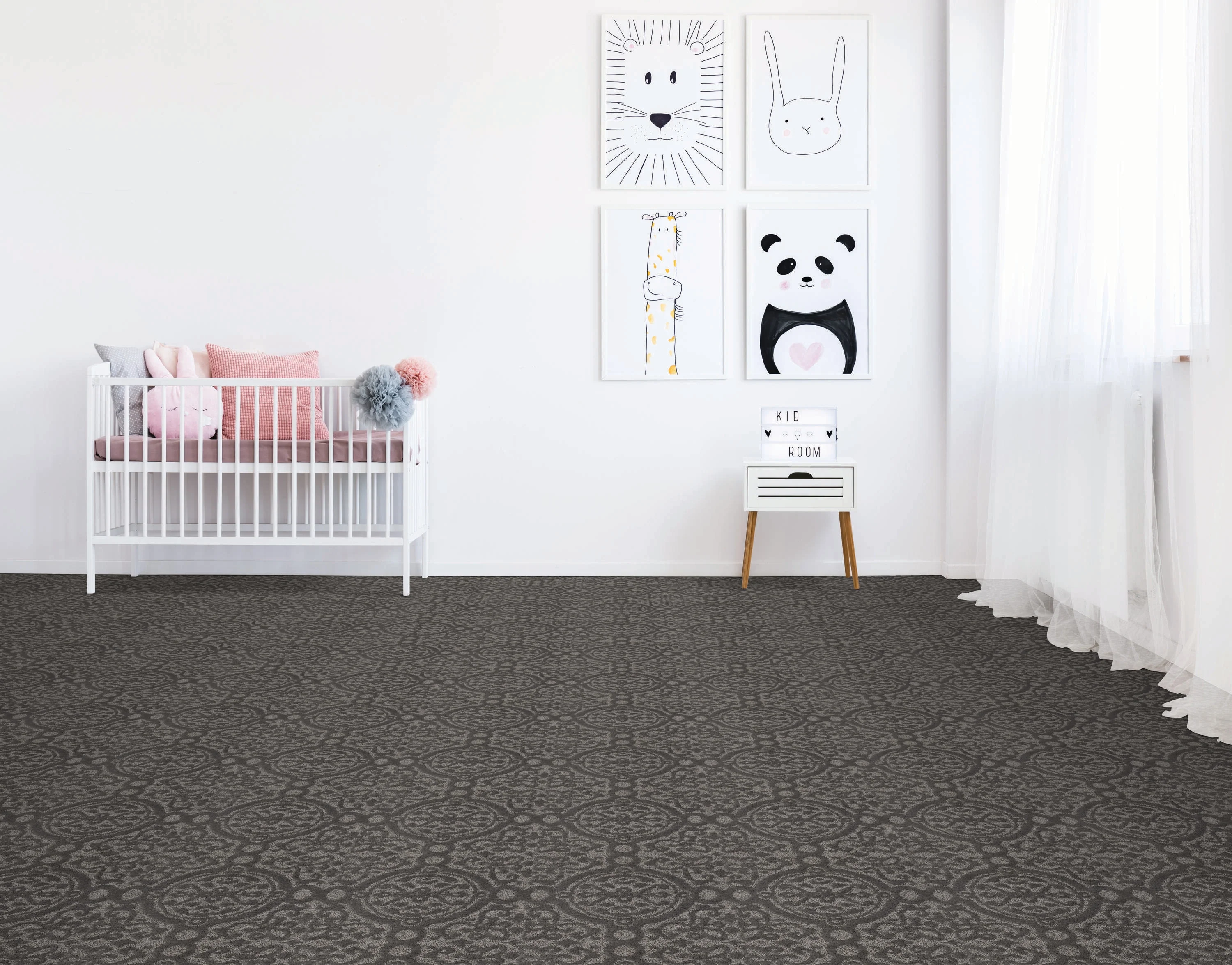 STAINMASTER Essentials So Happy Enchanted Night Pattern Indoor Carpet, 12-ft Roll Width, 35-oz Face Weight - Image 2