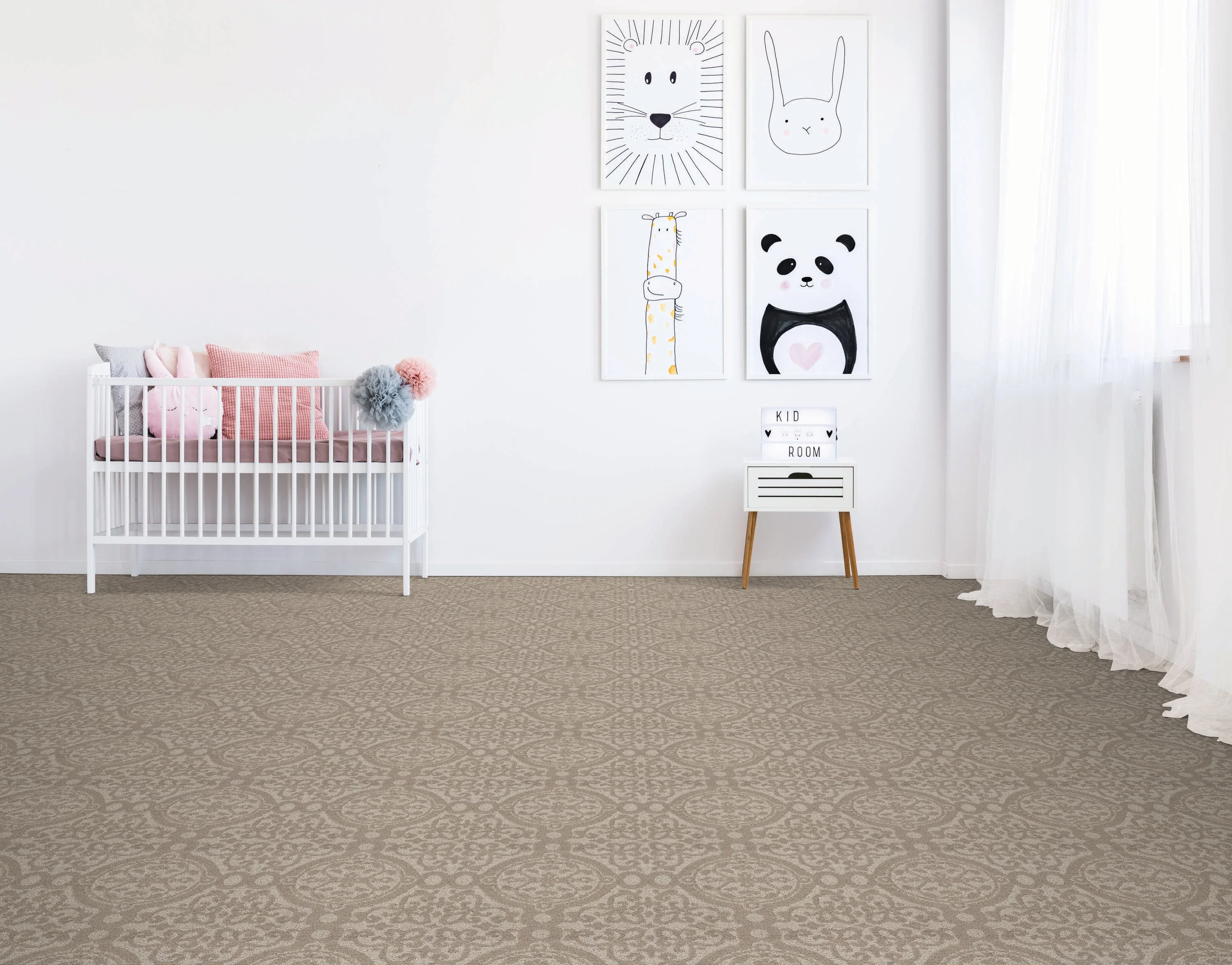 STAINMASTER Essentials So Happy Sea Birds Pattern Indoor Carpet, 12-ft Roll Width, 35 oz/sq yd - Image 3