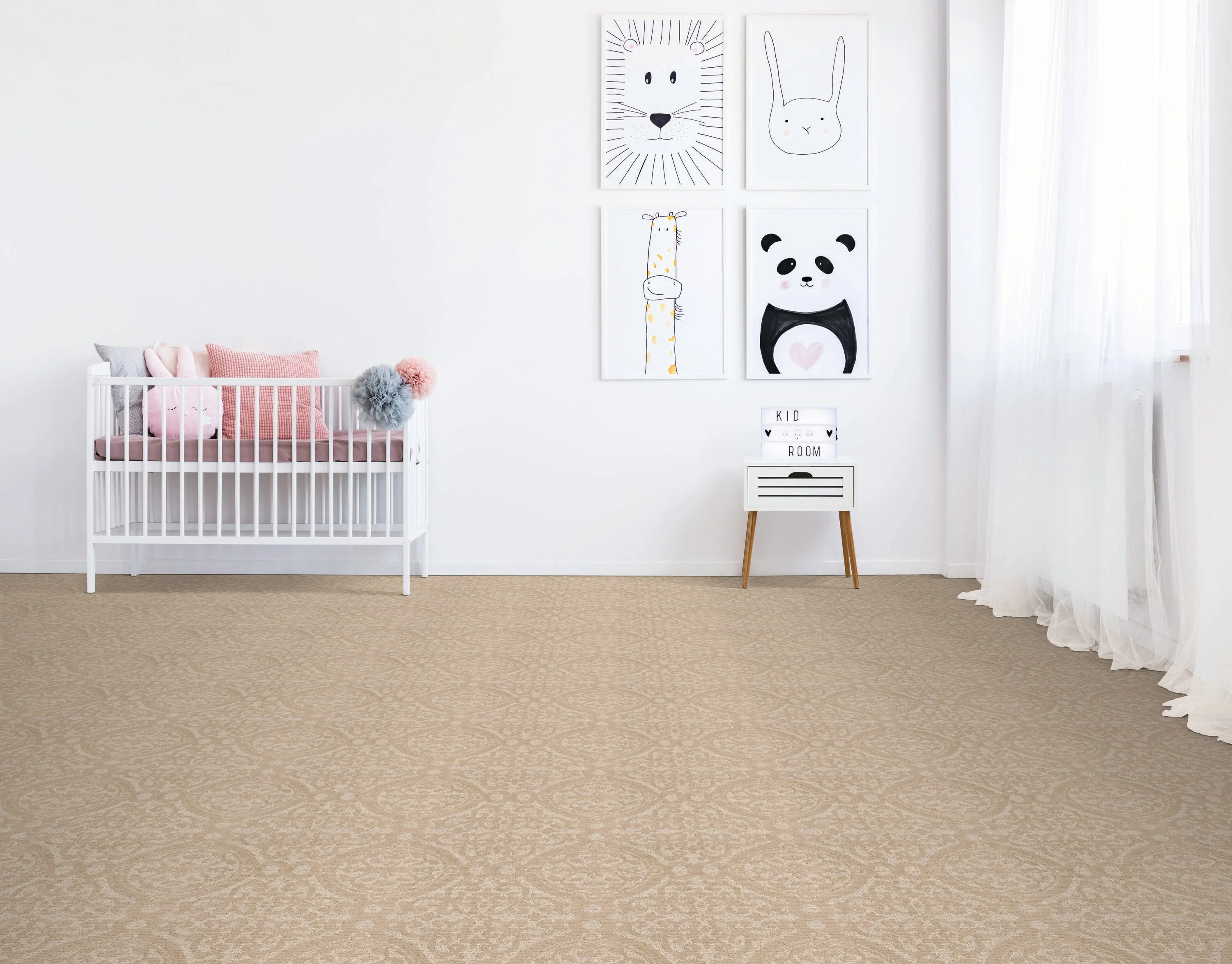 STAINMASTER Essentials So Happy Soft Words Pattern Indoor Carpet, 12-ft Roll Width - Image 2