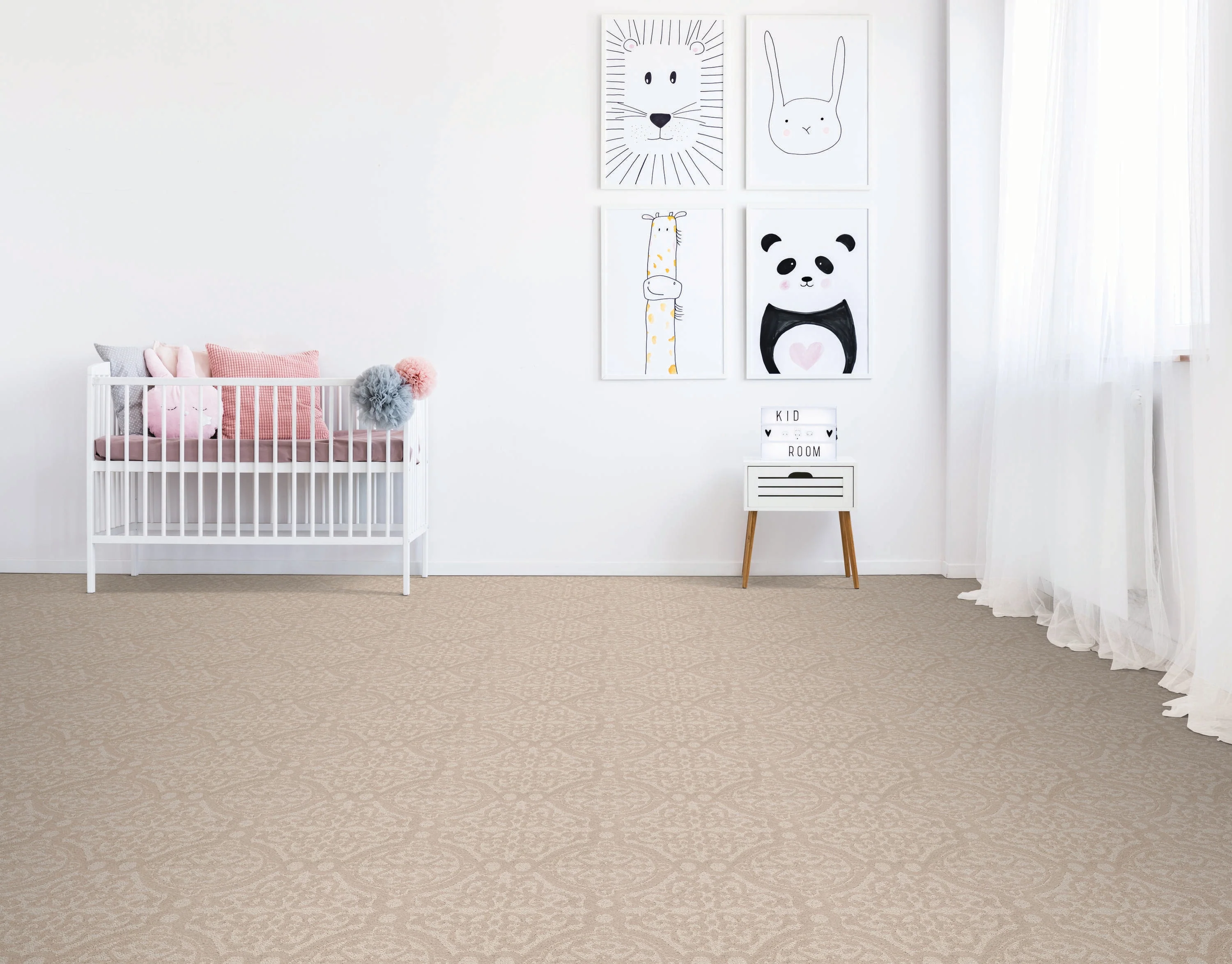 STAINMASTER Essentials So Happy Tropical Beach Pattern Indoor Carpet, 12-ft Roll Width - Image 2
