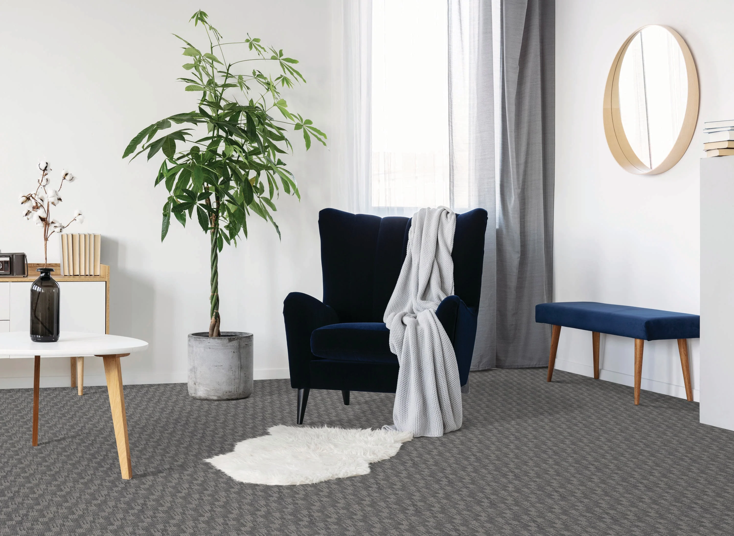 STAINMASTER Essentials So in Love Spanish Sky Pattern Indoor Carpet – 12‑ft Roll, 35‑oz Face Weight - Image 2