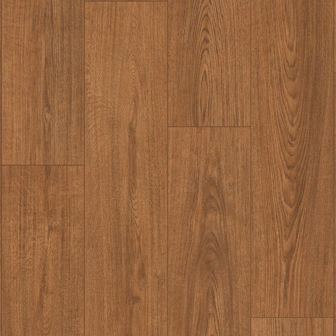 STAINMASTER Gunstock Oak 10-mm T x 7-1/2-in W x 50-in L Waterproof Wood Plank Laminate Flooring (21.06-sq ft / Carton) - Image 2